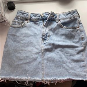 Pacsun light wash skirt